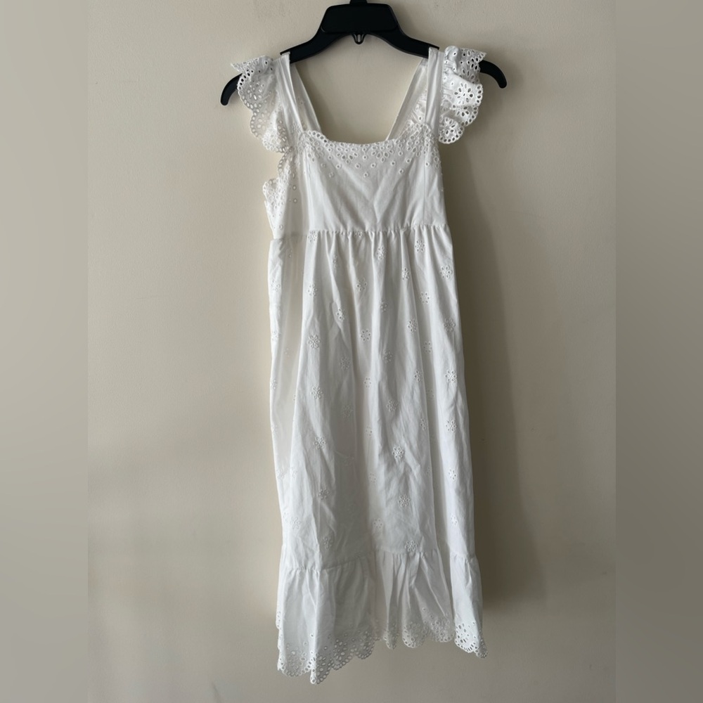 Copper Key Girls White Eyelet Maxi Dress